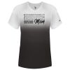 Women's V-Neck Ombre T-Shirt Thumbnail